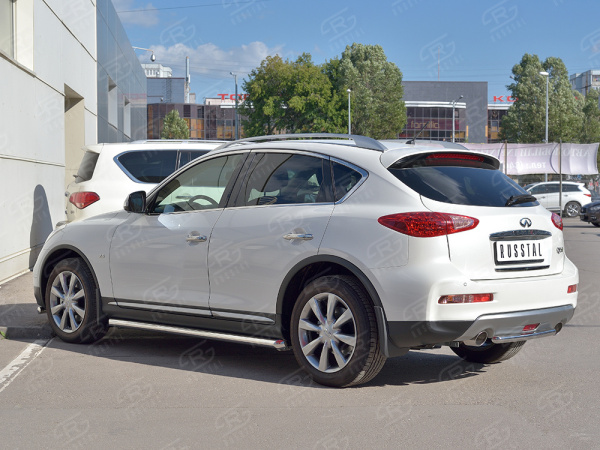 Фото Защита заднего бампера d42 дуга INFINITI QX 50 2016-2018