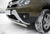 Фото Защита переднего бампера d75x42 (дуга) RENAULT Duster 2015-