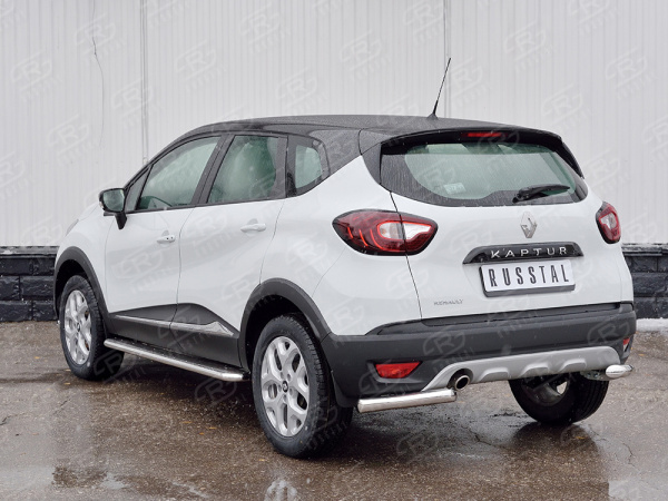 Фото Защита заднего бампера уголки d63 секция RENAULT KAPTUR 2016