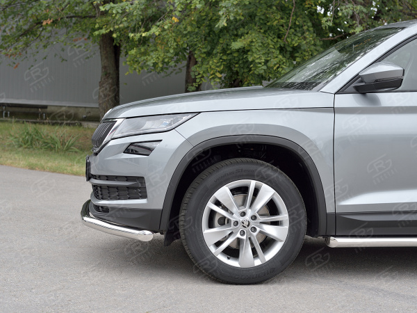 Фото Защита переднего бампера d63 волна SKODA KODIAQ 2017-