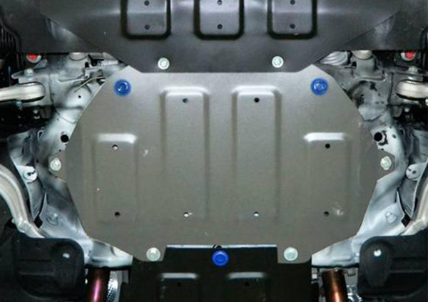 Фото Защита картера Rival (часть 2) для Hyundai Genesis 4WD 2014-2017/Genesis G80 4WD 2017-н.в./Genesis G90 4WD 2016-н.в., алюминий 4 мм, с крепежом, 333.2354.1