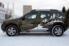 Фото Пороги труба 75х42 овал с проступью RENAULT Duster 2015-