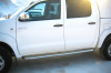 Пороги труба d42 с листом (лист алюм,проф.нерж)(вариант 1) TOYOTA Hilux 2009-2014
