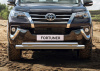 Фото Защита переднего бампера d76+d57 Toyota Fortuner 2017-