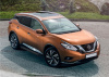 Пороги алюминиевые Rival "Black" для Nissan Murano 2016-