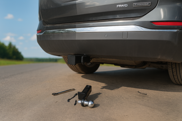 Фаркоп "Быстросъемный под квадрат" для Chevrolet Equinox III (2017-)