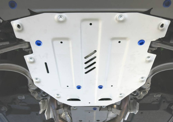 Фото Защита КПП Rival для Audi Q7 2015-н.в., алюминий 4 мм, с крепежом, 333.0330.1