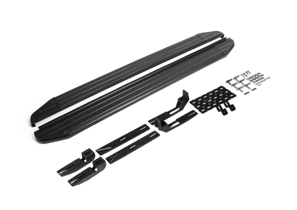 Фото Порог-площадка "Premium-Black" Toyota Rav 4 2015-