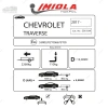 Фаркоп Imiola (Польша) «быстросъемный под квадрат» для Chevrolet Traverse II (2017-2024)