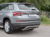 Фото Защита заднего бампера d42 волна+d42 зубы SKODA KODIAQ 2017-