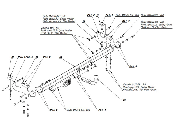 фото Фаркоп IMIOLA для Mercedes Citan «W415» (2012-2021)
