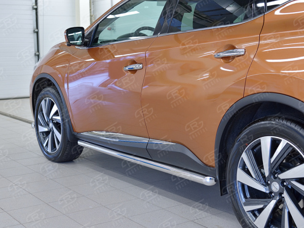 Фото Пороги труба d63 (вариант 1) NISSAN MURANO 2016
