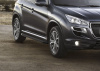 Фото Пороги алюминиевые Rival "Premium-Black" для Peugeot 4007 2007-2013