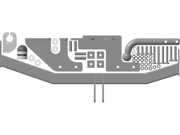Фаркоп Мотодор с оцинкованным шаром на Ford Ecosport 2014-