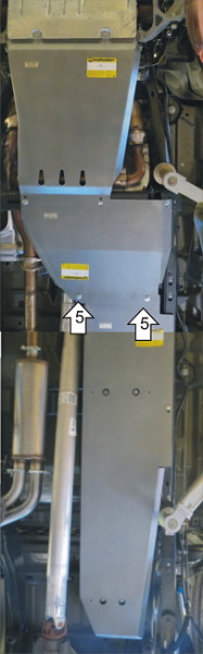 Фото Защита алюминиевая Мотодор Ford F-150 Raptor SuperCrew 2010-2017 (картера, переднего дифференциала, КПП, радиатора, разд. коробки)