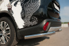 Фото Защита заднего бампера уголки d63 (секции) MITSUBISHI Outlander 2015-2017