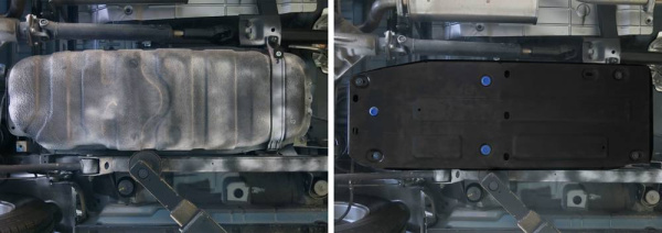 Фото Защита топливного бака Автоброня для SsangYong Kyron II 2007-