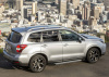 Пороги алюминиевые Rival "Silver" для Subaru Forester 2013-2015-