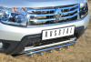 Фото Защита переднего бампера d42 волна+зубы RENAULT Duster 4x4 2011-2014