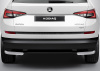 Фото Защита заднего бампера d57 уголки Skoda Kodiaq 2017-