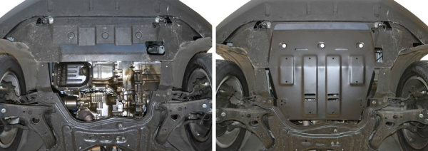 Фото Защита картера и КПП Автоброня для Haval H2 МКПП 4WD, V - 1,5T 2014-