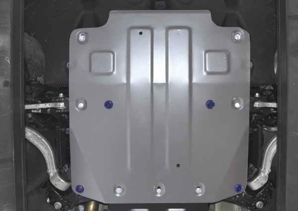 Фото Защита картера Rival для Kia Stinger 4WD 2018-н.в., алюминий 4 мм, с крепежом, 333.2841.1