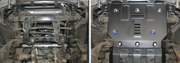 Фото Защита радиатора Автоброня для Haval H9,V-2,0T 2015-