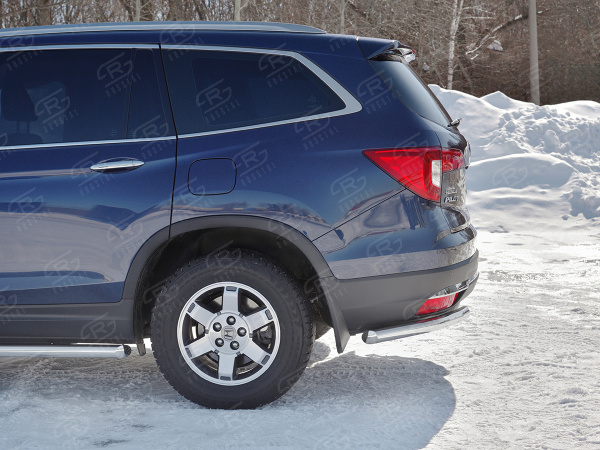 Фото Защита заднего бампера уголки d63 секции HONDA PILOT 2016-