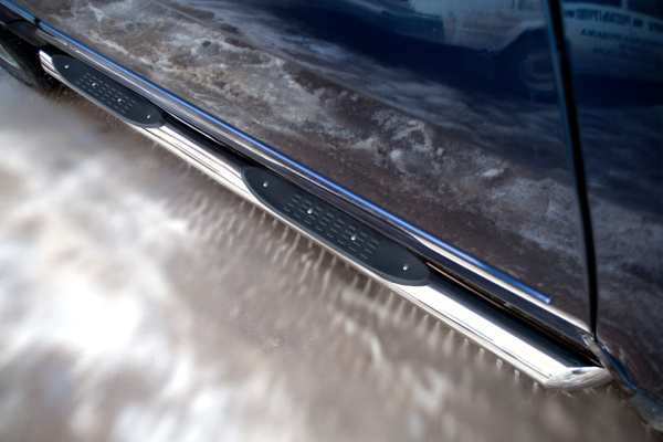 Фото Пороги труба d76 с накладками (вариант 1) GREAT WALL HOVER H5 2010-