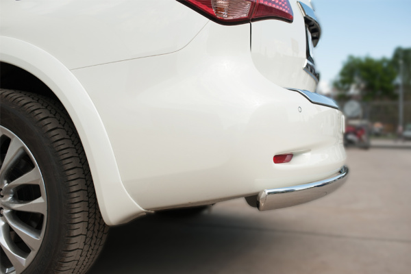 Фото Защита заднего бампера d75х42 (дуга) INFINITI QX 80 2014-2017