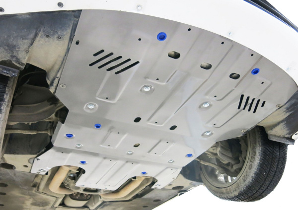 Фото Защита картера Rival для Porsche Panamera 4WD 2009-2016, алюминий 4 мм, с крепежом, 333.4608.1