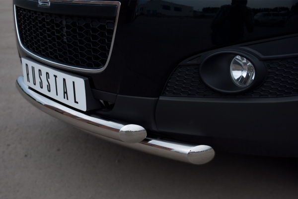 Фото Защита переднего бампера d63/63 (дуга) CHEVROLET Captiva 2011-2013