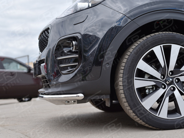 Фото Защита переднего бампера d42 секция KIA SPORTAGE 2016-2018