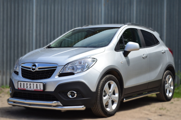Фото Защита переднего бампера d63 (секции) d63 (секции) OPEL MOKKA 2013-
