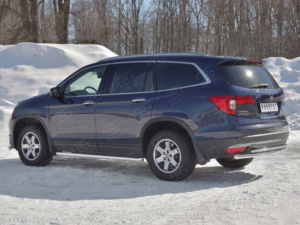 Фото Защита заднего бампера d63 дуга-d42 дуга HONDA PILOT 2016-