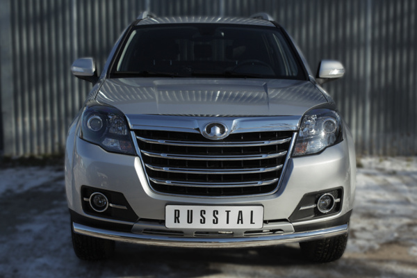Фото Защита переднего бампера d63 (дуга) GREAT WALL Hover H3 2014-