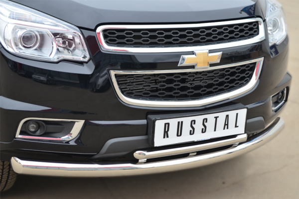 Фото Защита переднего бампера d76 (дуга) d42 (дуга) CHEVROLET Trailblazer 2012-