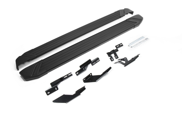 Фото Пороги алюминиевые Rival "Black" для Lifan MyWay 2017-