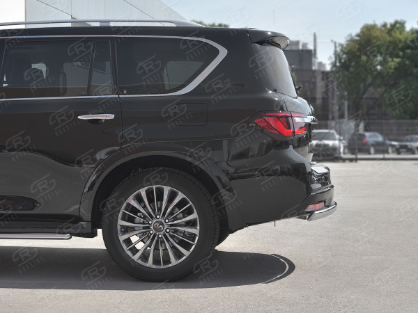 Фото Защита заднего бампера d75х42 дуга INFINITI QX80 2018-