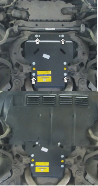 Фото Защита стальная Мотодор Bentley Continental 2003-2007