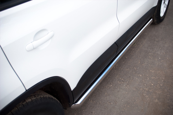 Фото Пороги труба d63 (вариант 1) VOLKSWAGEN Tiguan Track & Field 2011-2016