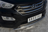 Фото Защита переднего бампера d63/42 (дуга) HYUNDAI Santa Fe 2012-2015