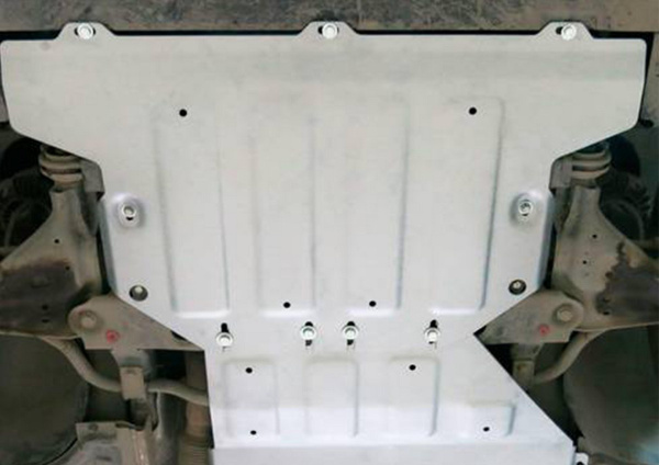 Фото Защита картера Rival для Mercedes-Benz V-class АКПП RWD 2014-н.в., алюминий 4 мм, с крепежом, 333.3938.1