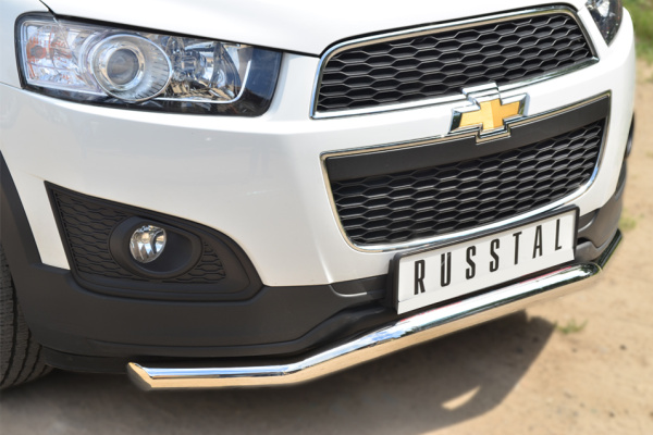 Фото Защита переднего бампера d63 (волна) CHEVROLET Captiva 2013-2016