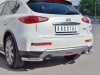 Фото Защита заднего бампера уголки d63 секция INFINITI QX 50 2016-2018