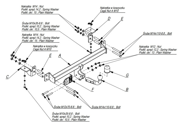 фото Фаркоп Imiola для Opel Zafira A (1999-2005)