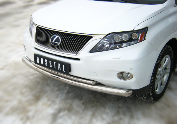 Фото Защита переднего бампера d76/42 Lexus RX270/350/450 2009-2012