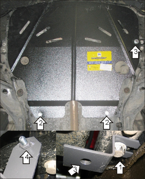 Фото Защита стальная Мотодор Mini Cooper  2007-2014