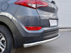 Фото Защита заднего бампера d63 секция (кроме Hi-Tech) HYUNDAI Tucson 2015-2017