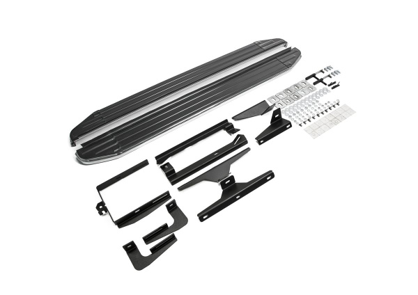 Фото Пороги алюминиевые Rival "Premium" для Lexus NX 2014-2017